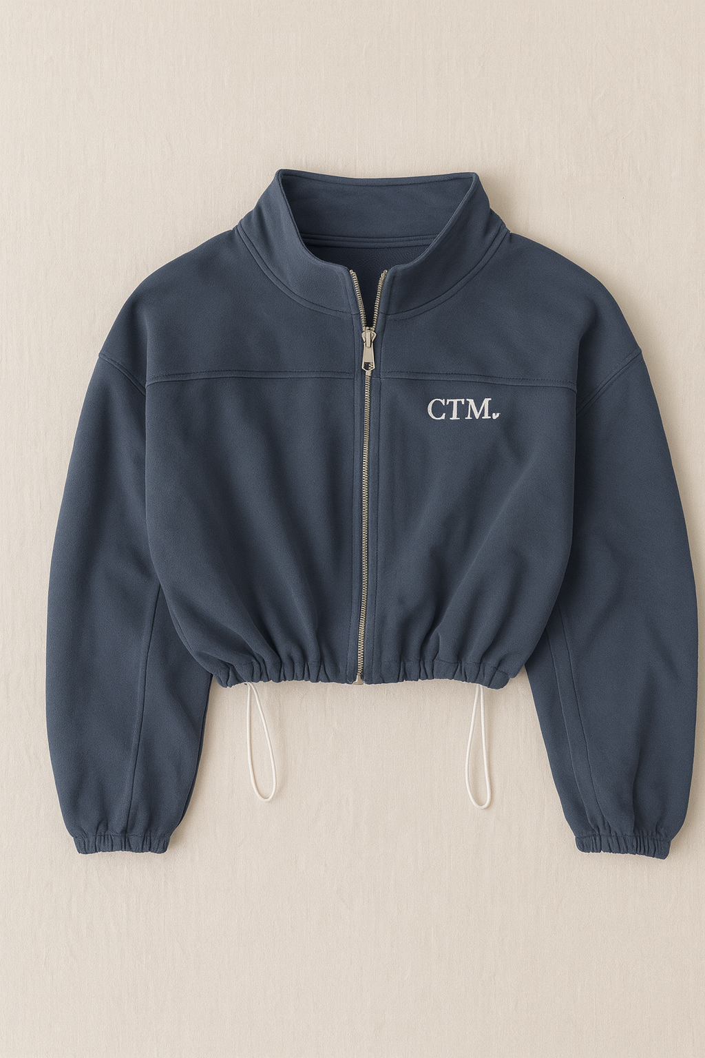 Cropped Zip Up Jacket