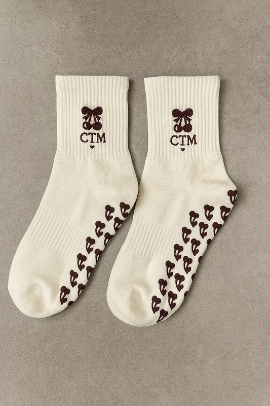 Cherry CTM Pilates socks